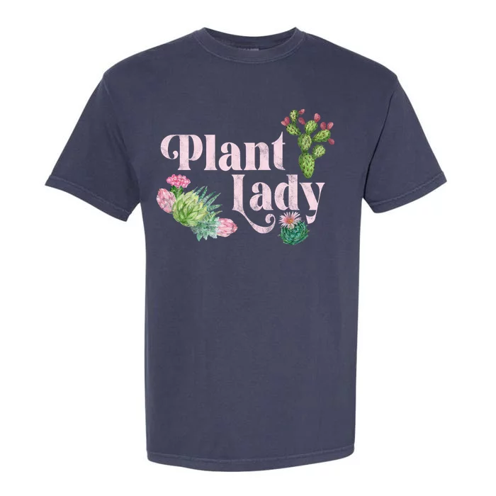 Plant Lady Cute Floral Garment-Dyed Heavyweight T-Shirt