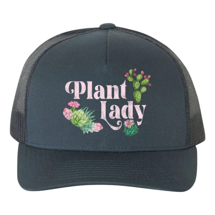 Plant Lady Cute Floral Yupoong Adult 5-Panel Trucker Hat