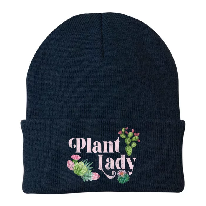 Plant Lady Cute Floral Knit Cap Winter Beanie