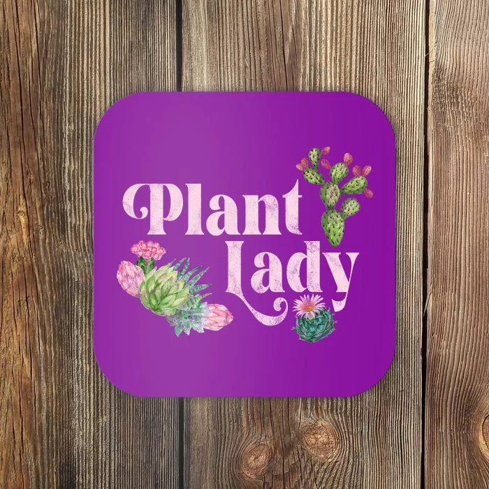 Plant Lady Cute Floral Coaster