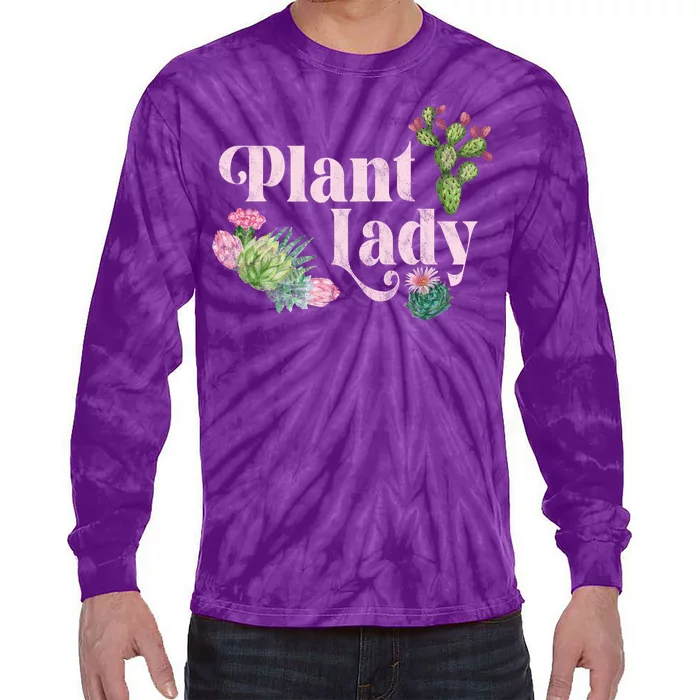 Plant Lady Cute Floral Tie-Dye Long Sleeve Shirt