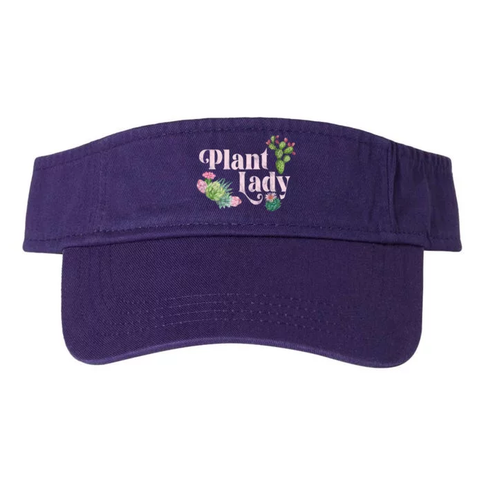 Plant Lady Cute Floral Valucap Bio-Washed Visor