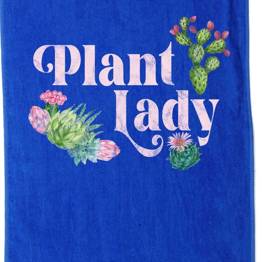 Plant Lady Cute Floral Platinum Collection Golf Towel