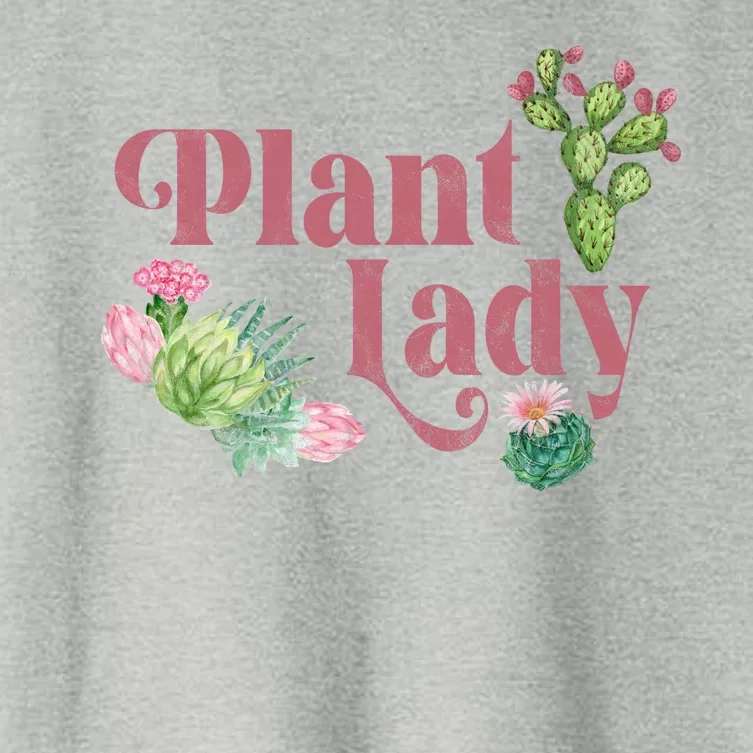 Plant Lady Cute Floral Women's Crop Top Tee