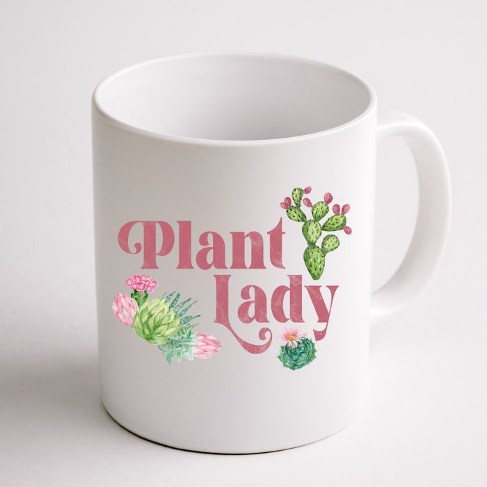 Plant Lady Cute Floral Front & Back Coffee Mug