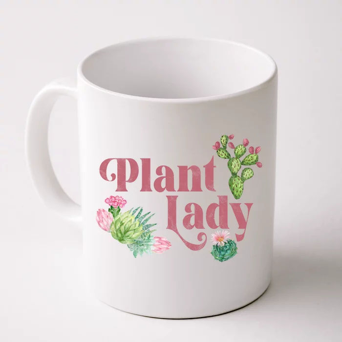 Plant Lady Cute Floral Front & Back Coffee Mug