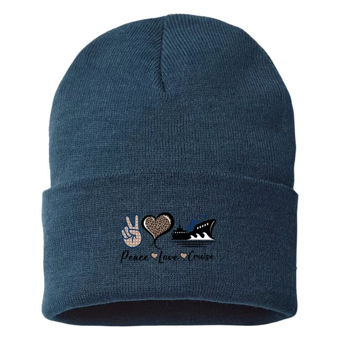 Peace Love Cruise Sustainable Knit Beanie