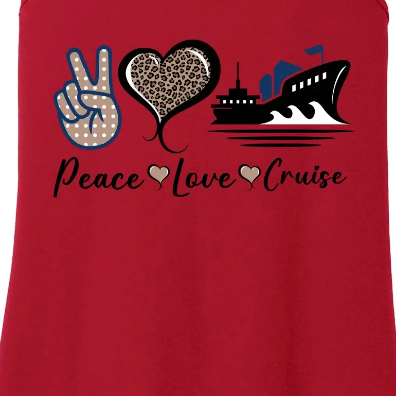 Peace Love Cruise Ladies Essential Tank