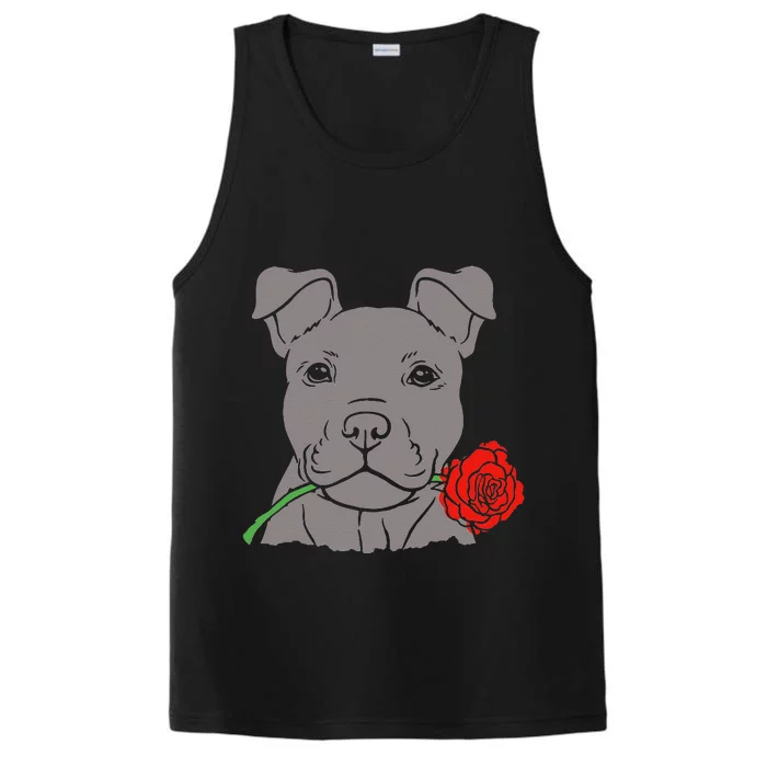 Puppy Love Cute Rescue Puppy Valentine's Day Girlfriend Gift Performance Tank