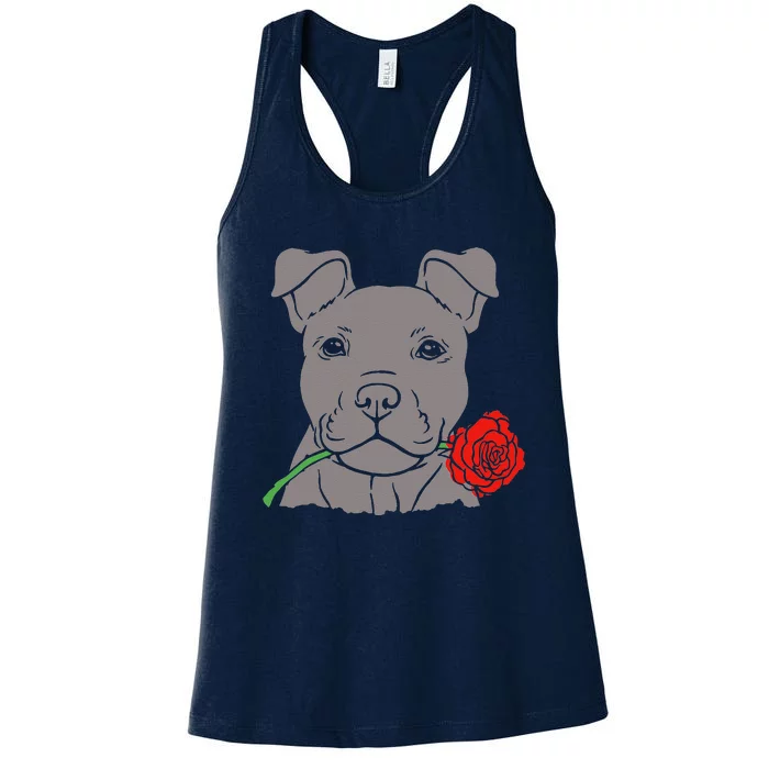 Puppy Love Cute Rescue Puppy Valentine's Day Girlfriend Gift Women's Racerback Tank