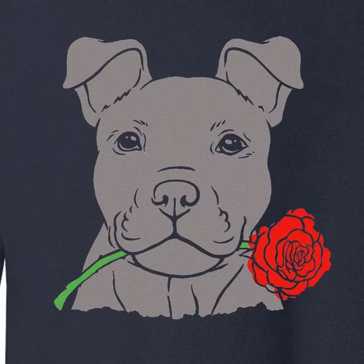 Puppy Love Cute Rescue Puppy Valentine's Day Girlfriend Gift Toddler Sweatshirt