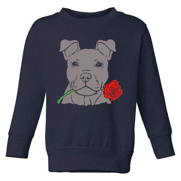 Puppy Love Cute Rescue Puppy Valentine's Day Girlfriend Gift Toddler Sweatshirt