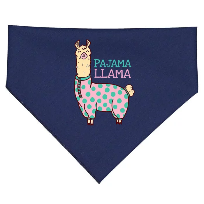 Pajama Llama Cute Llama Pajama Alpaca Wo Girl USA-Made Doggie Bandana