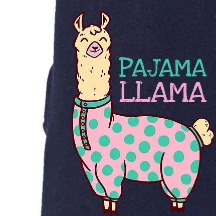 Pajama Llama Cute Llama Pajama Alpaca Wo Girl Doggie 3-End Fleece Hoodie