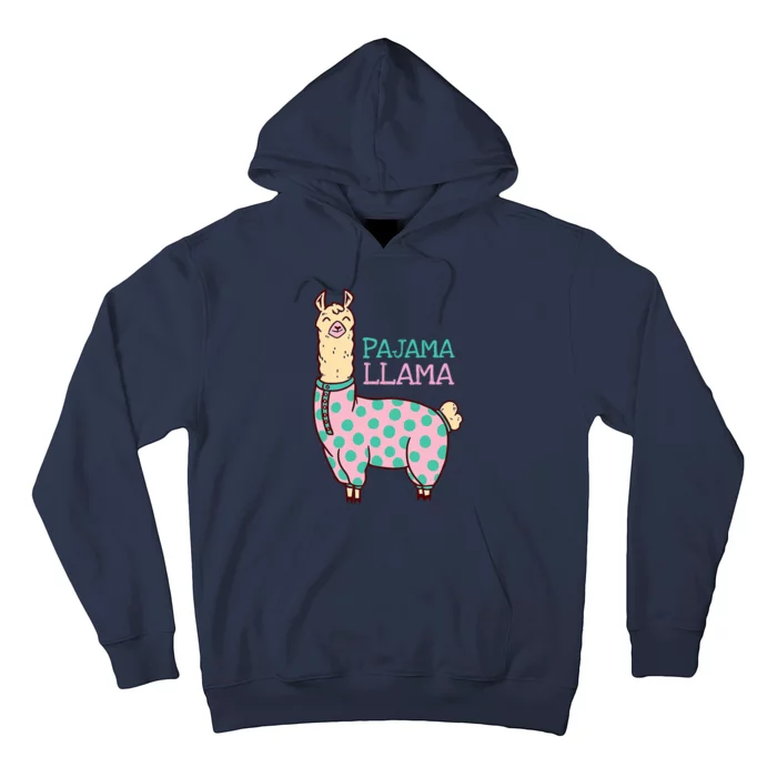 Pajama Llama Cute Llama Pajama Alpaca Wo Girl Hoodie