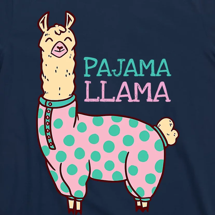 Pajama Llama Cute Llama Pajama Alpaca Wo Girl T-Shirt