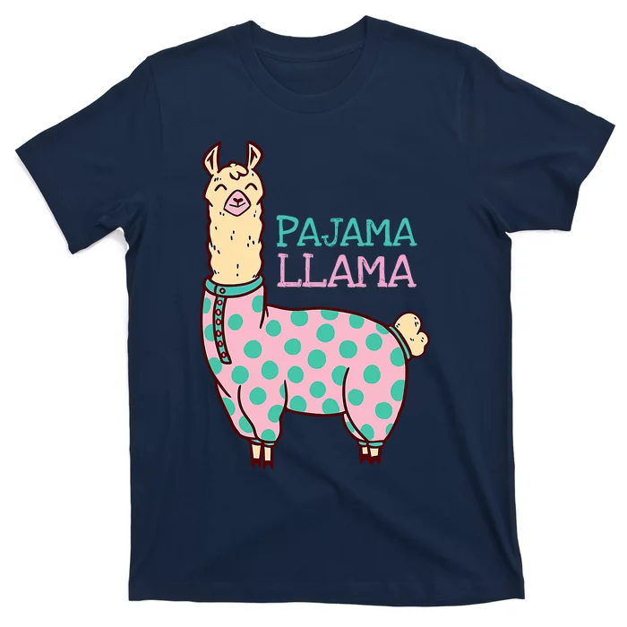 Pajama Llama Cute Llama Pajama Alpaca Wo Girl T-Shirt