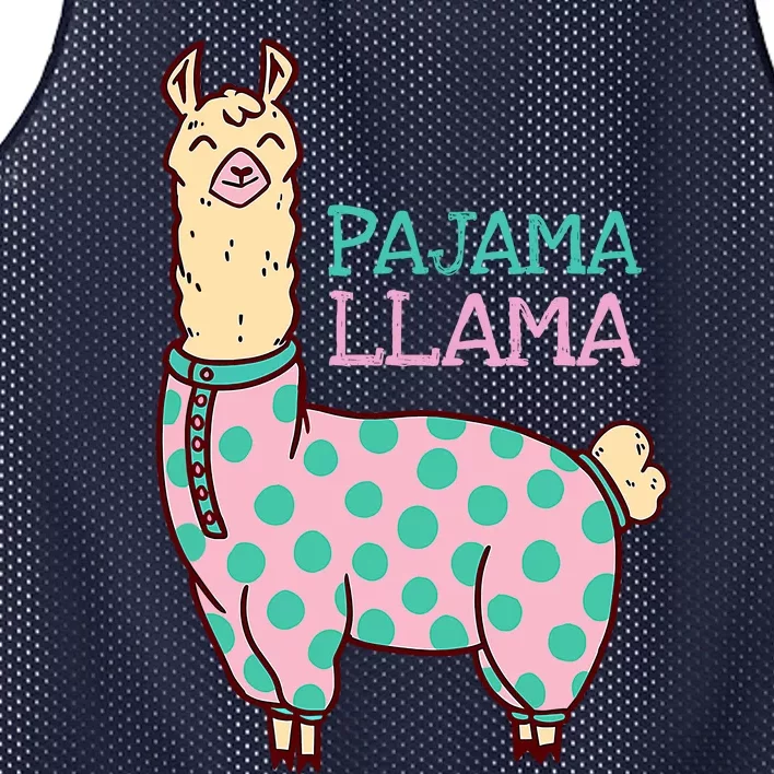 Pajama Llama Cute Llama Pajama Alpaca Wo Girl Mesh Reversible Basketball Jersey Tank