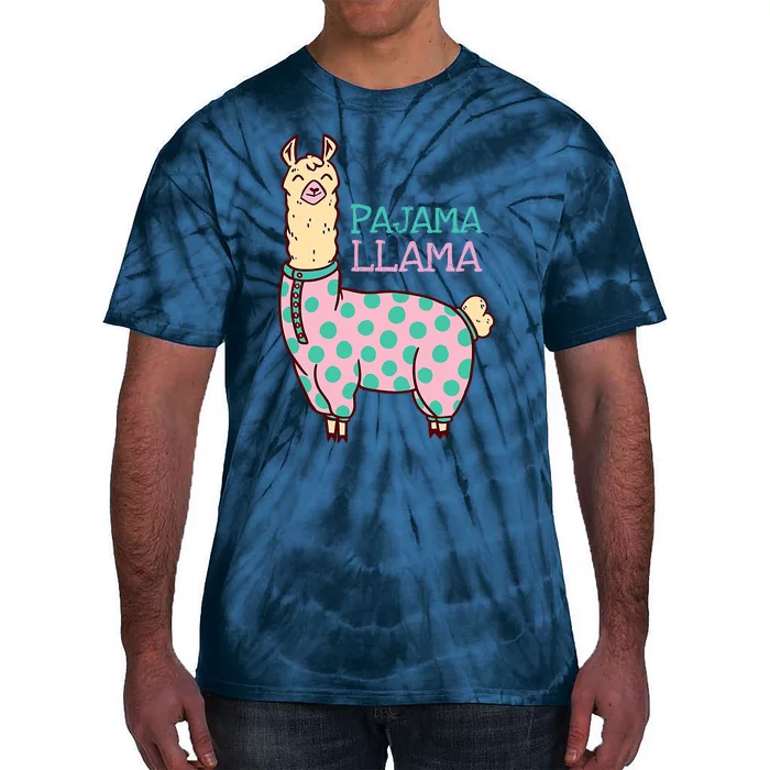 Pajama Llama Cute Llama Pajama Alpaca Wo Girl Tie-Dye T-Shirt