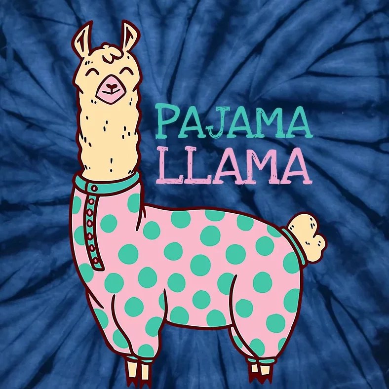 Pajama Llama Cute Llama Pajama Alpaca Wo Girl Tie-Dye T-Shirt