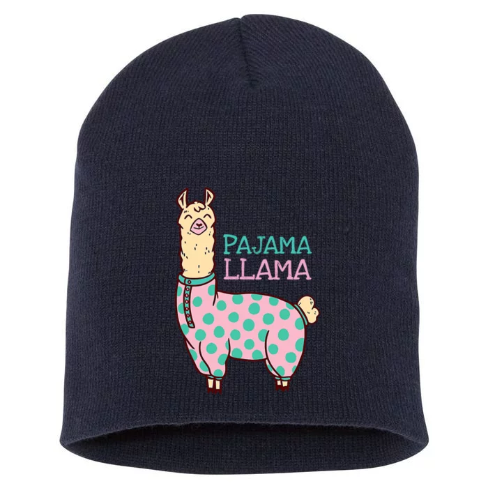 Pajama Llama Cute Llama Pajama Alpaca Wo Girl Short Acrylic Beanie