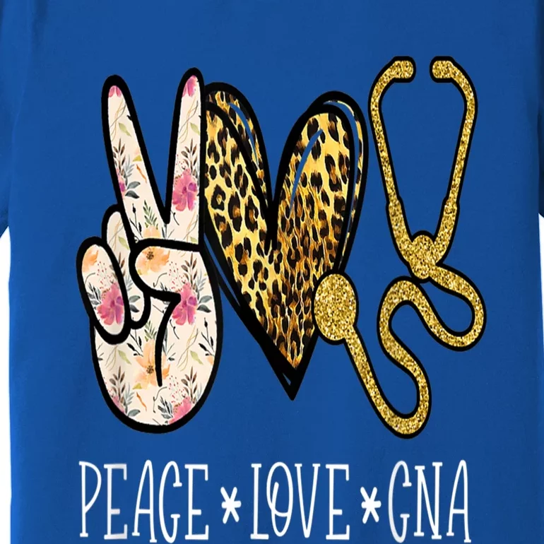 Peace Love Cna Nurse Nurselife Certified Nursing Assistant Gift Premium T-Shirt