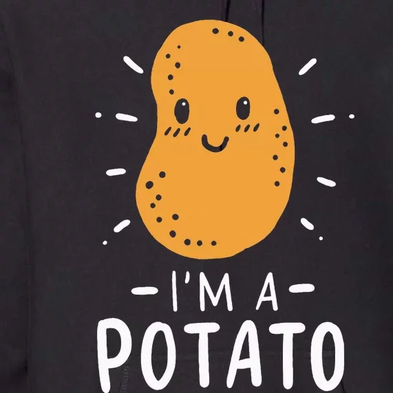 Potato Lazy Costume Halloween Vegan Kawaii Premium Hoodie