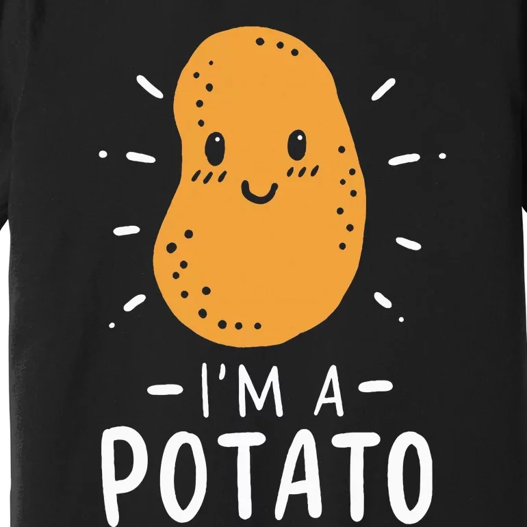 Potato Lazy Costume Halloween Vegan Kawaii Premium T-Shirt