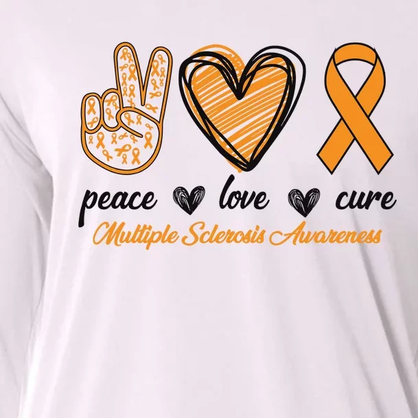 Peace Love Cure Multiple Sclerosis Cooling Performance Long Sleeve Crew