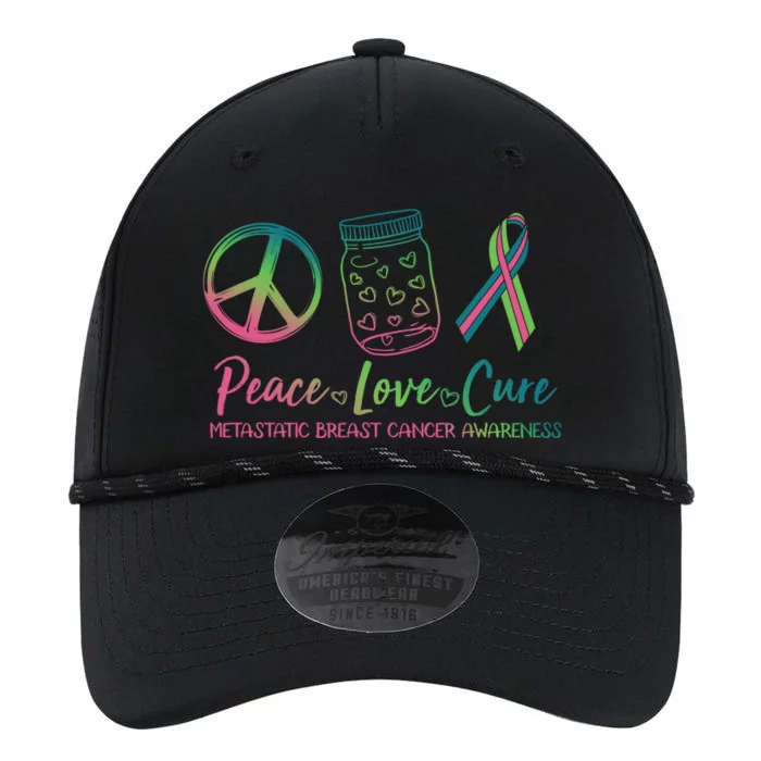 Peace Love Cure Metastatic Breast Cancer Awareness Performance The Dyno Cap