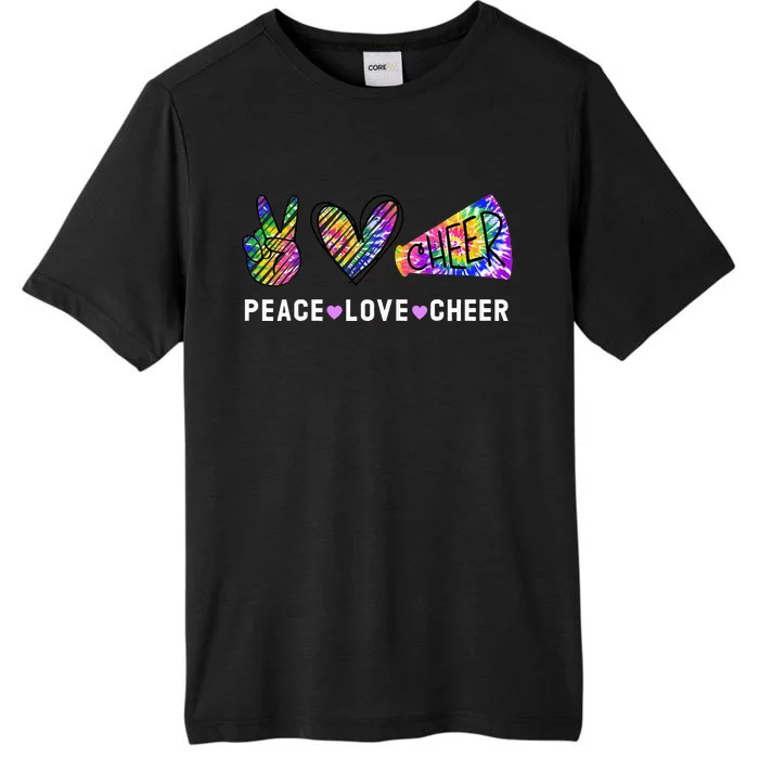 Peace Love Cheer Tie Dye Cheerleading for Cheerleader Cute ChromaSoft Performance T-Shirt