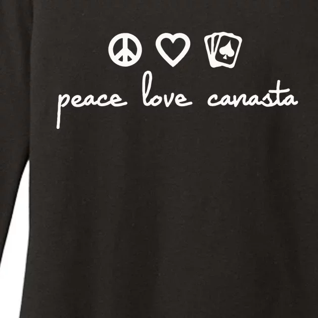 Peace Love Canasta Womens CVC Long Sleeve Shirt