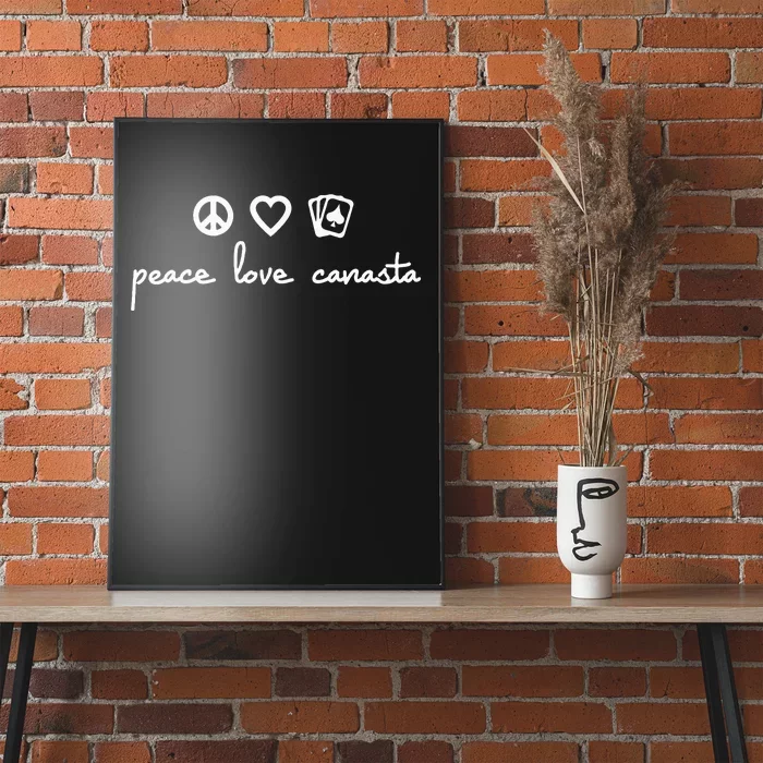 Peace Love Canasta Poster