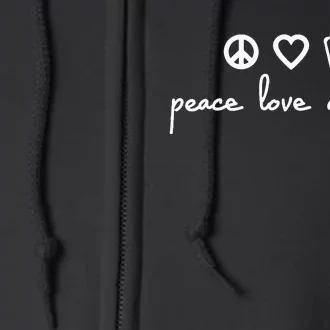 Peace Love Canasta Full Zip Hoodie