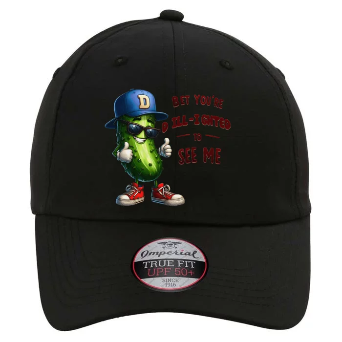 Pickle Lover Dillighted To See You Funny Pickle Gift The Original Performance Cap