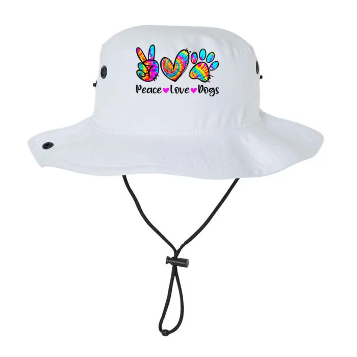 Peace Love Dogs Tie Dye Dog Paw Dog Mom Cute MotherS Day Legacy Cool Fit Booney Bucket Hat