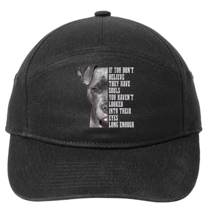 Pitbull Lover Dog Mom Dad Pitbull 7-Panel Snapback Hat