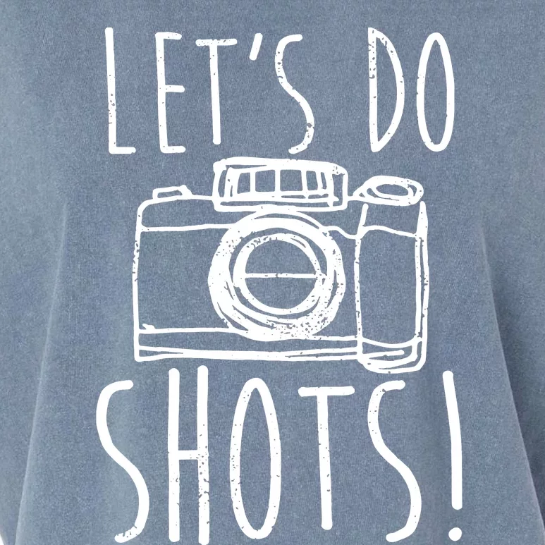 Photography Lets Do Shots Funny Camera Photographer Garment-Dyed Women's Muscle Tee