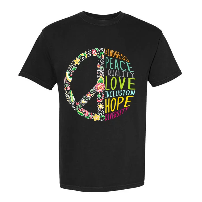 Peace Love Diversity Inclusion Equality Human Rights Garment-Dyed Heavyweight T-Shirt