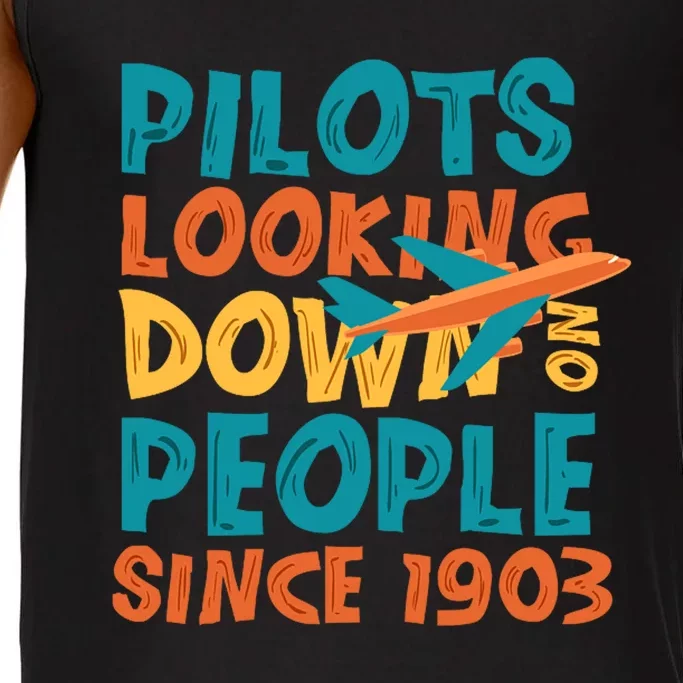 Pilots Looking Down On People Since 1903 Funny Comfort Colors® Tank Top