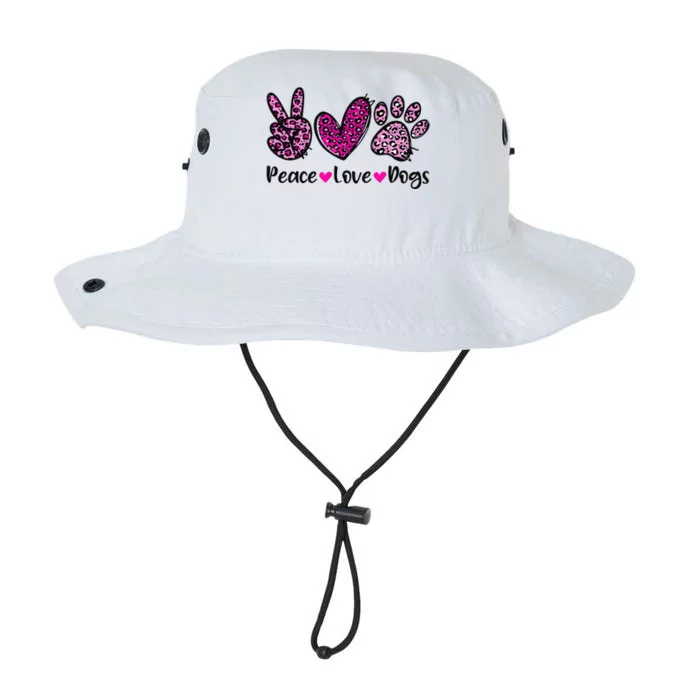 Peace Love Dogs Leopard Dog Paw Dog Mom Cute Mother's Day Legacy Cool Fit Booney Bucket Hat