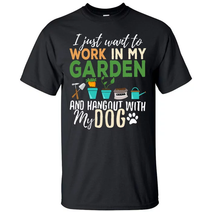 Plant Lover's Delight Unique Gardening Gifts for Pet Owners Tall T-Shirt