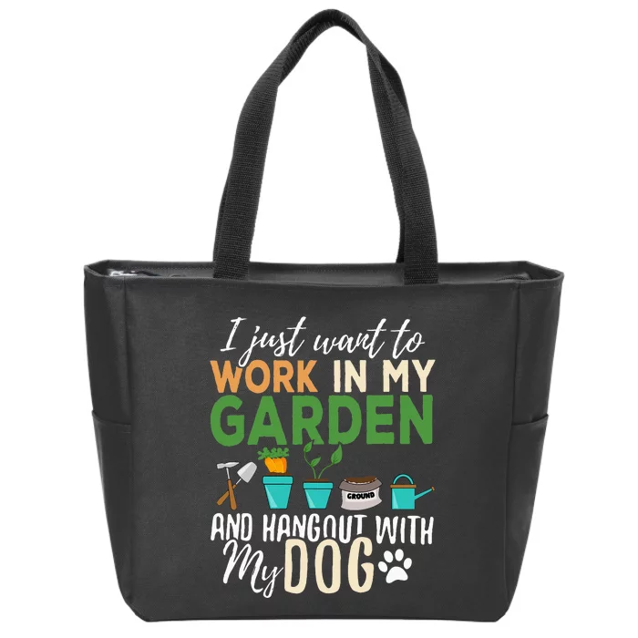 Plant Lover's Delight Unique Gardening Gifts for Pet Owners Zip Tote Bag