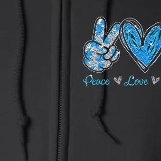 Peace Love Dolphins Funny Dolphin Lover Gifts Full Zip Hoodie