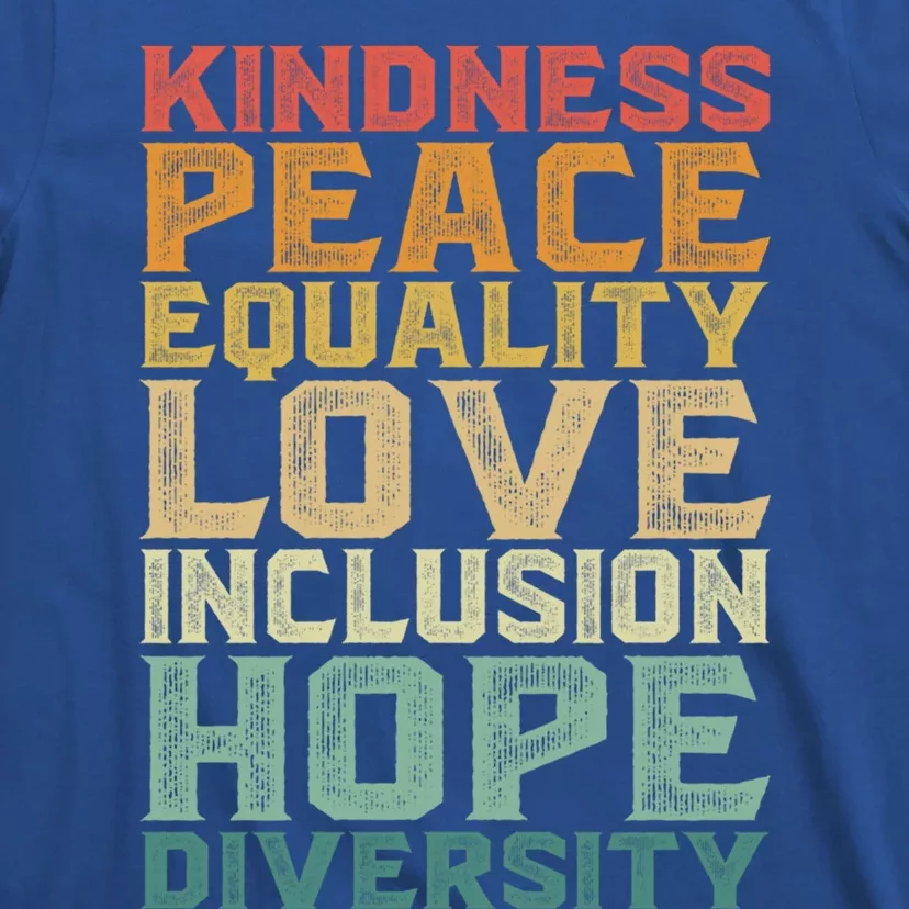 Peace Love Diversity Inclusion Equality Black History Month Cool Gift T-Shirt