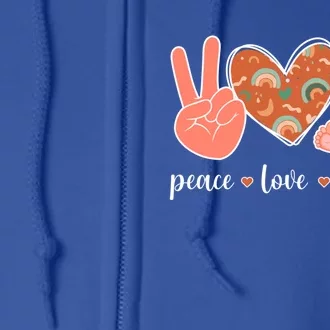 Peace Love Deliver Ob Nurse Obstetrical Nursing Gift Full Zip Hoodie