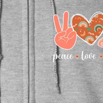 Peace Love Deliver Ob Nurse Obstetrical Nursing Gift Full Zip Hoodie