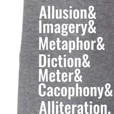 Poetry Literary Devices Literature Words Quote Meaningful Gift Doggie 3-End Fleece Hoodie