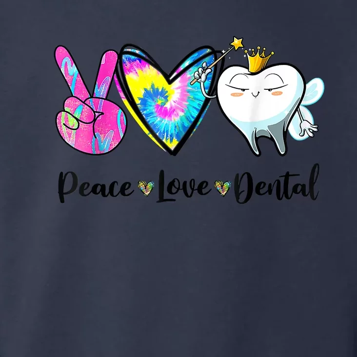 Peace Love Dental Hygienist Dental Assistant Dentist Office Toddler Hoodie