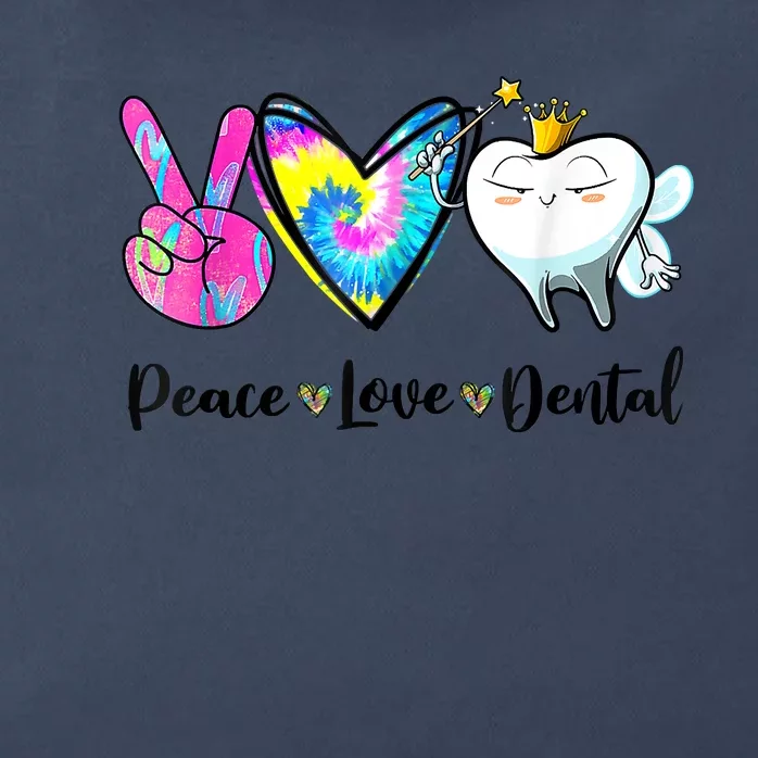 Peace Love Dental Hygienist Dental Assistant Dentist Office Zip Tote Bag